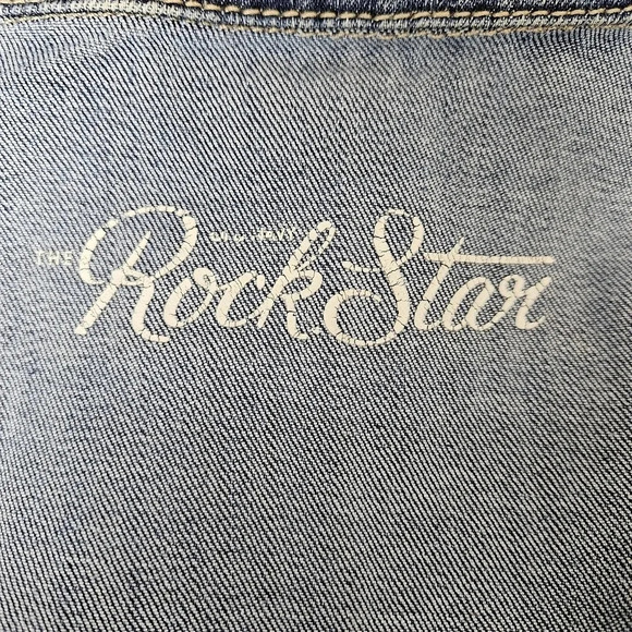 Old Navy Denim Jacket Long Sleeve Button Front Stone Wash - Picture 4 of 6